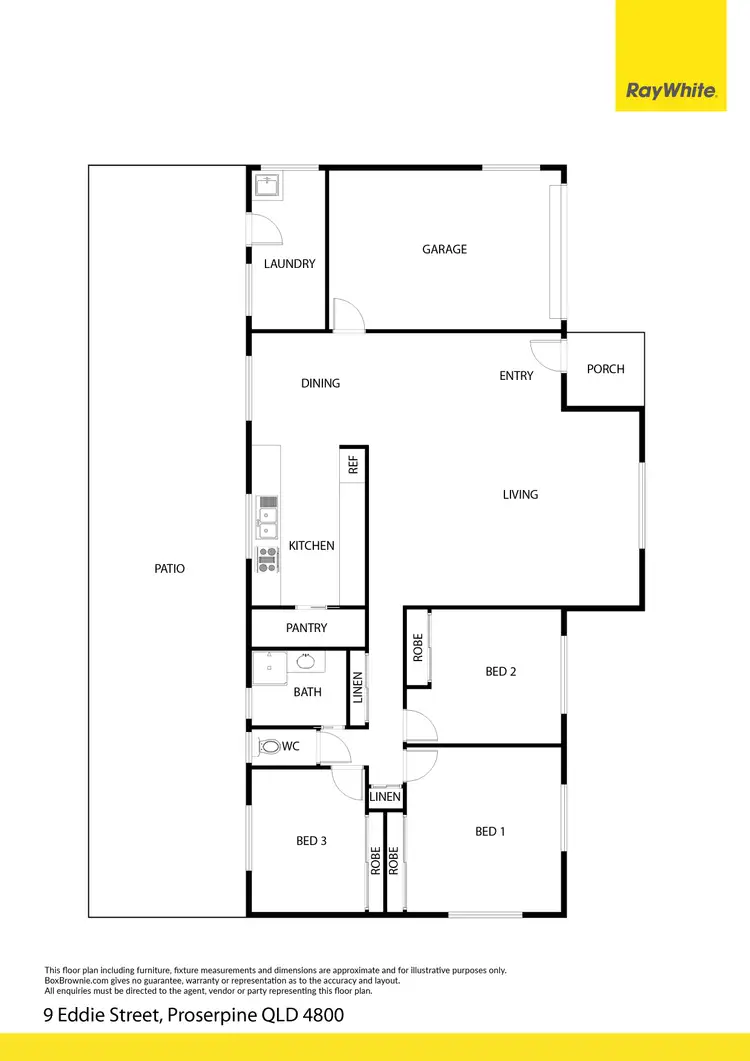Floorplan of Homely house listing, 9 Eddie Street, Proserpine QLD 4800