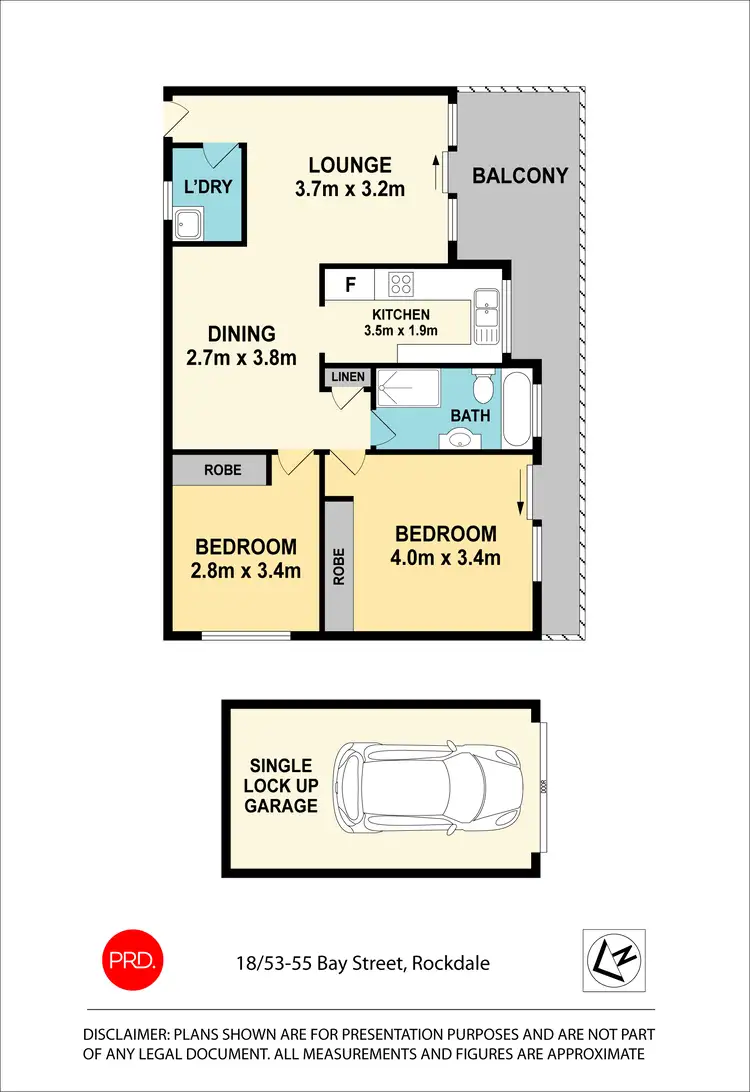 Floorplan of Homely apartment listing, 18/53-55 Bay Street, Rockdale NSW 2216