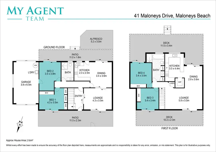 Floorplan of Homely house listing, 41 Maloneys Drive, Maloneys Beach NSW 2536