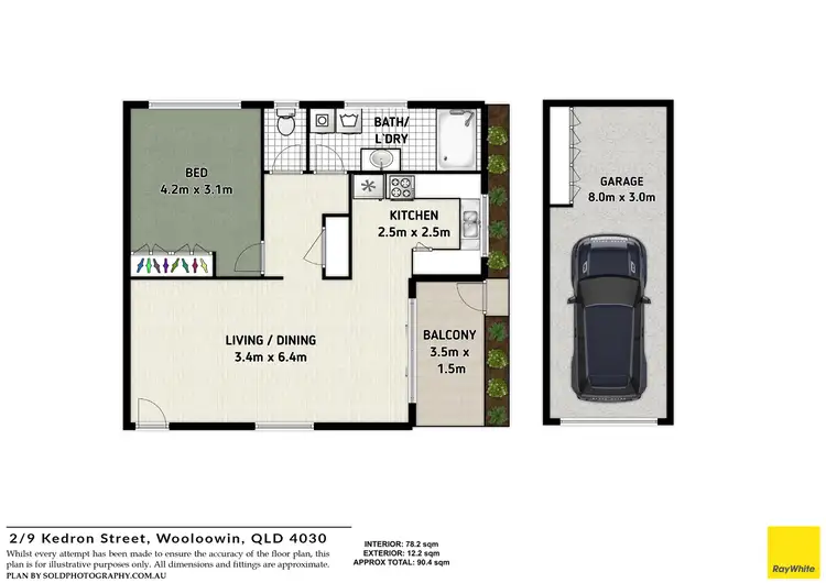 Floorplan of Homely unit listing, 2/9 Kedron Street, Wooloowin QLD 4030