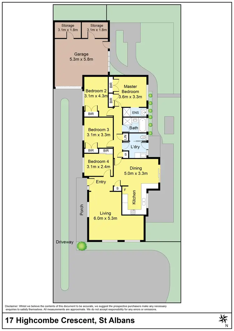 Floorplan of Homely house listing, 17 Highcombe Crescent, St Albans VIC 3021