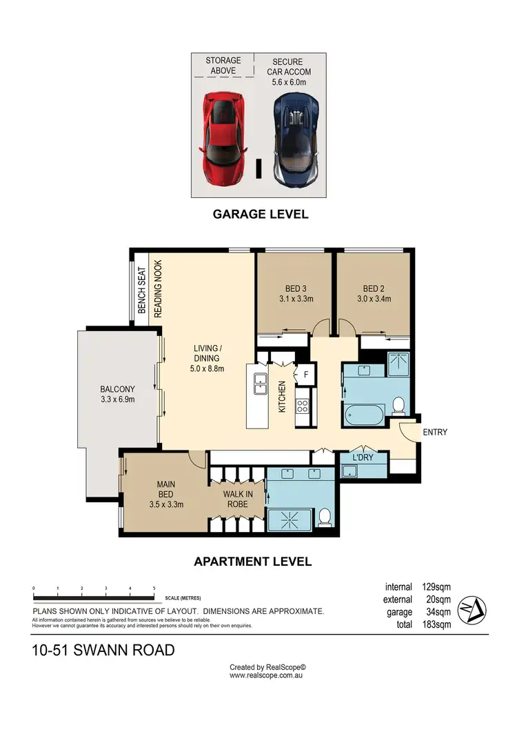 Floorplan of Homely apartment listing, 10/51 Swann Road, Taringa QLD 4068