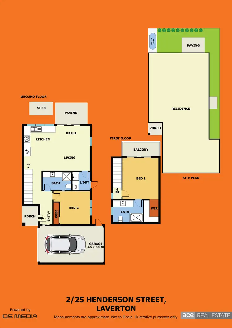 Floorplan of Homely townhouse listing, 2/25 Henderson Street, Laverton VIC 3028