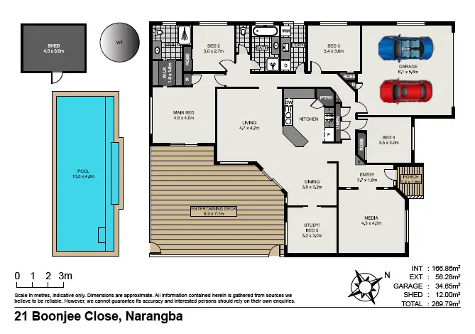 Floorplan of Homely house listing, 21 Boonjee Close, Narangba QLD 4504