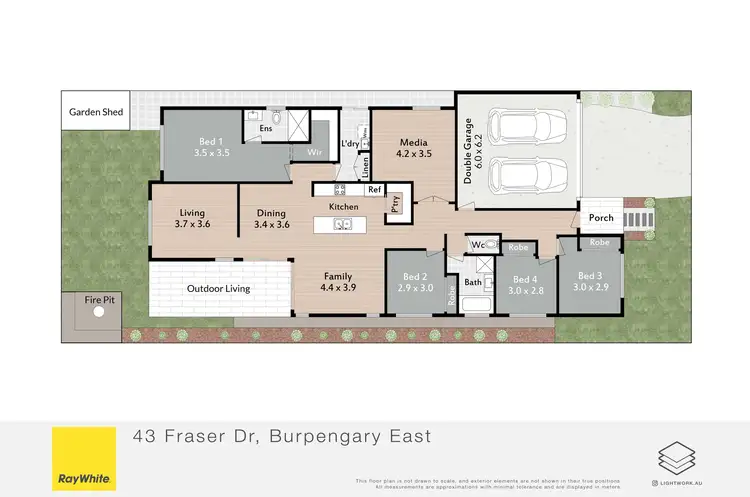 Floorplan of Homely house listing, 43 Fraser Drive, Burpengary East QLD 4505