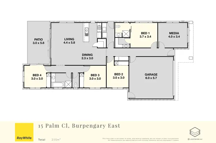 Floorplan of Homely house listing, 15 Palm Close, Burpengary East QLD 4505