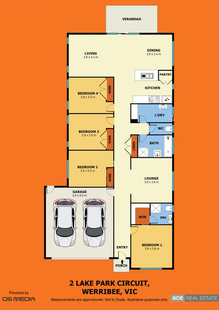 Floorplan of Homely house listing, 2 Lake Park Court, Werribee VIC 3030