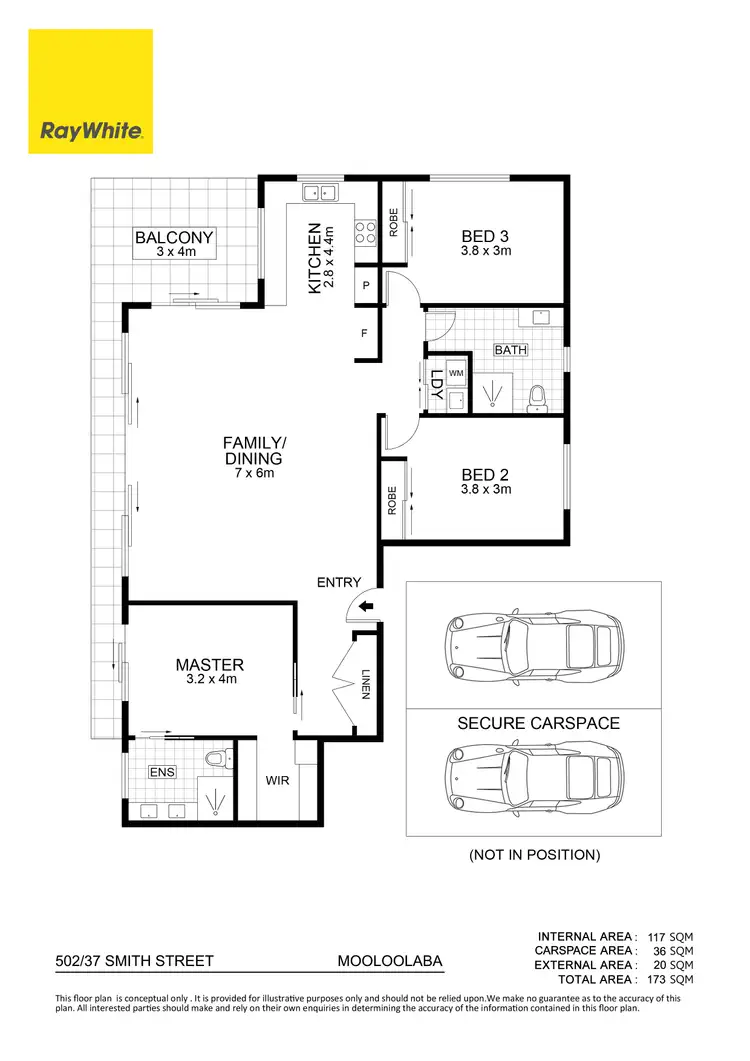 Floorplan of Homely unit listing, 502/37 Smith Street, Mooloolaba QLD 4557