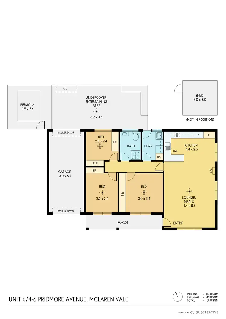 Floorplan of Homely house listing, Unit 6, 4 - 6 Pridmore Avenue, Mclaren Vale SA 5171