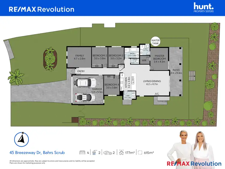 Floorplan of Homely house listing, 45 Breezeway Drive, Bahrs Scrub QLD 4207