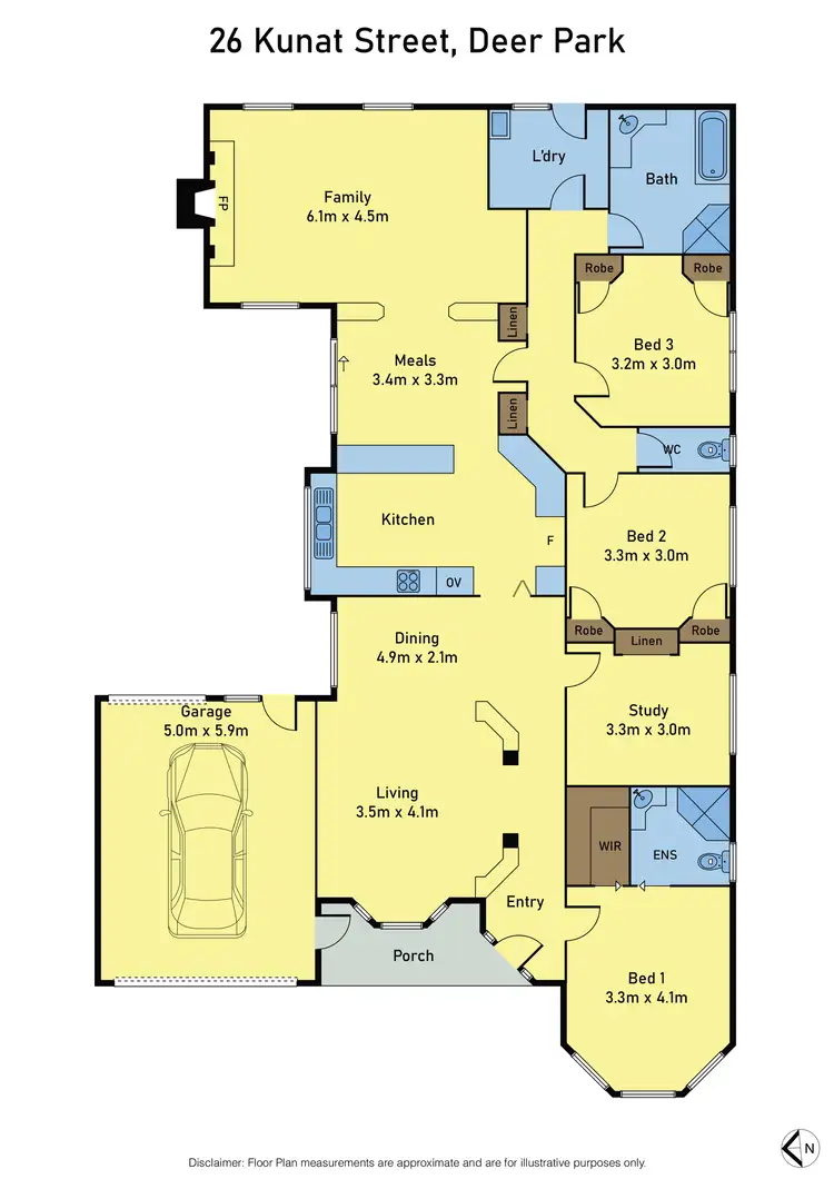 Floorplan of Homely house listing, 26 Kunat Street, Deer Park VIC 3023