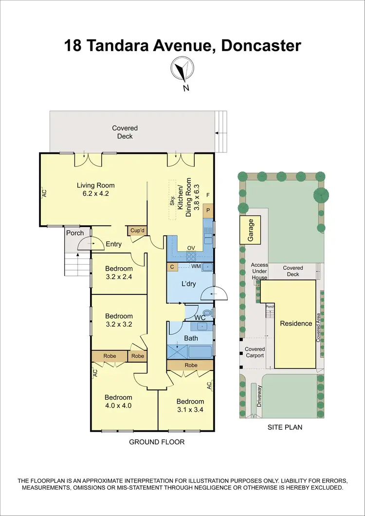 Floorplan of Homely house listing, 18 Tandara Avenue, Doncaster VIC 3108