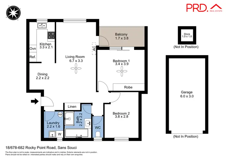 Floorplan of Homely unit listing, 18/678-682 Rocky Point Road, Sans Souci NSW 2219