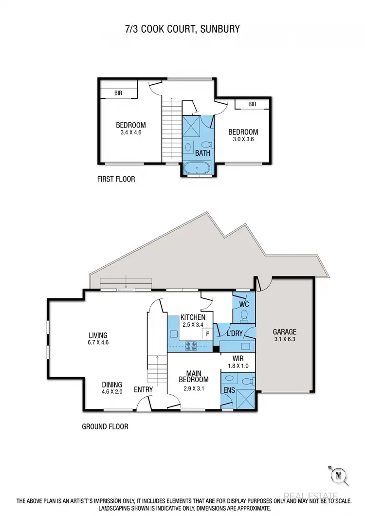 Floorplan of Homely house listing, 7/3 Cook Court, Sunbury VIC 3429
