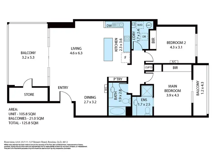 Floorplan of Homely unit listing, 25/111-127 Bowen Road, Rosslea QLD 4812