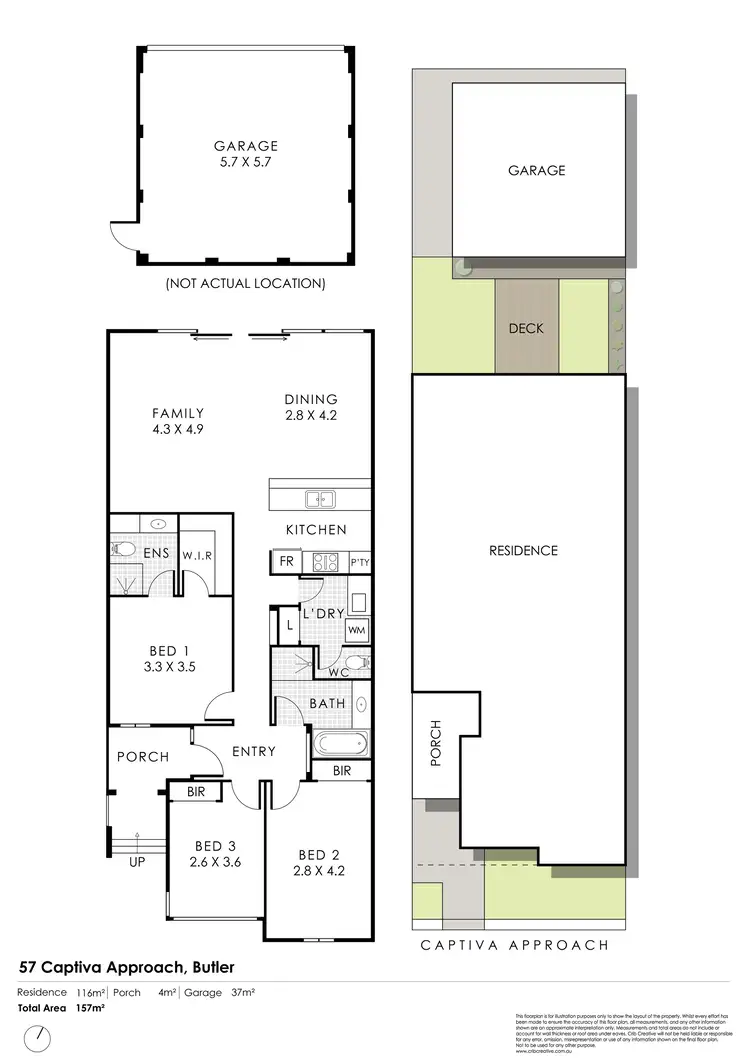 Floorplan of Homely house listing, 57 Captiva Approach, Butler WA 6036