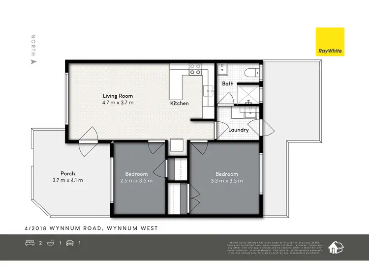 Floorplan of Homely unit listing, 4/2018 Wynnum Road, Wynnum West QLD 4178