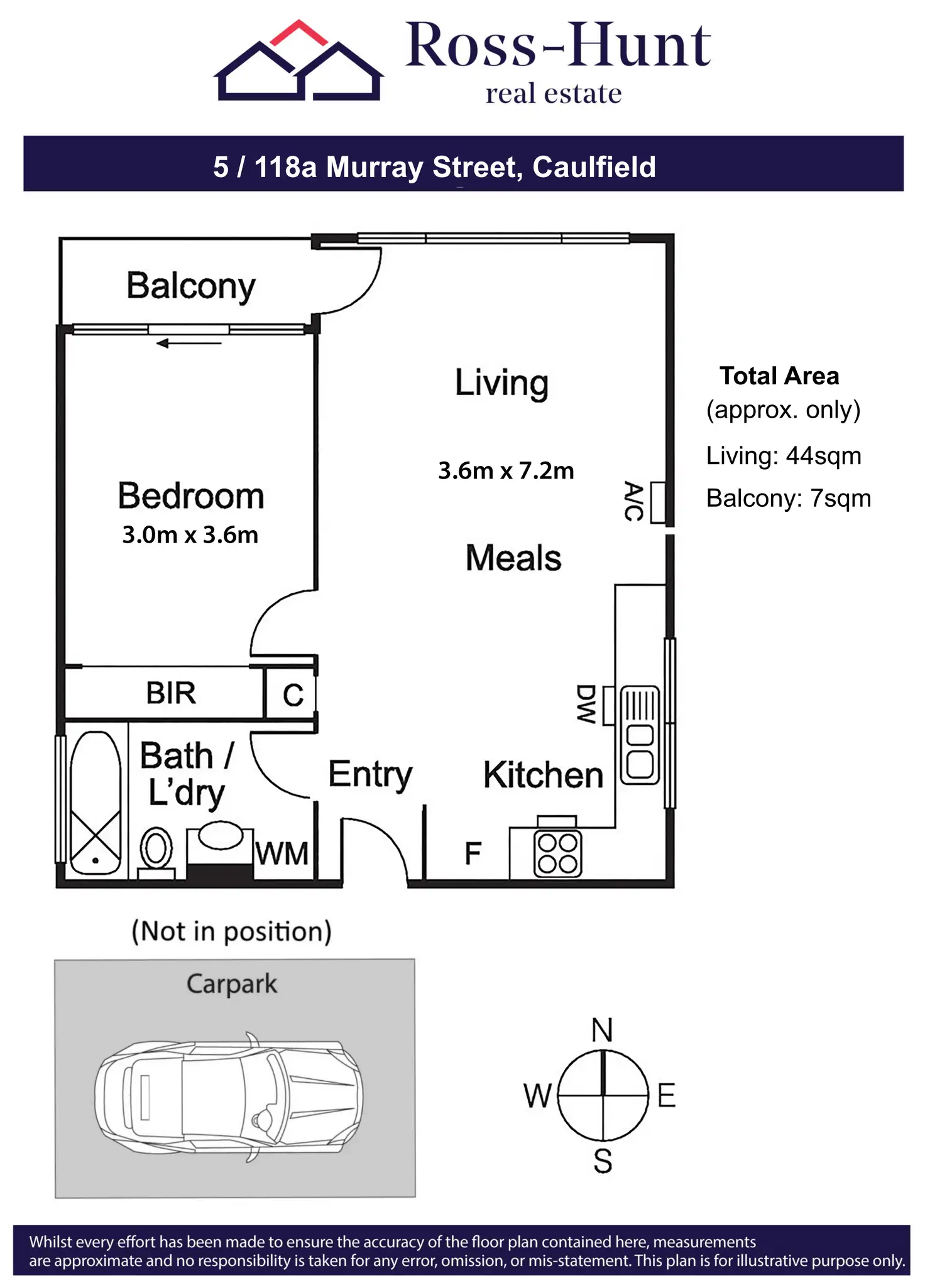 Floorplan of Homely apartment listing, 5/118A Murray Street, Caulfield VIC 3162