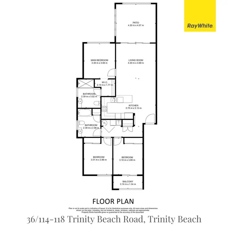 Floorplan of Homely unit listing, 36/108-114 Trinity Beach Road, Trinity Beach QLD 4879
