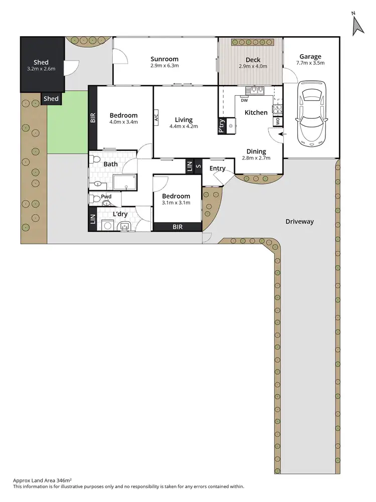 Floorplan of Homely unit listing, 1B Wilton Avenue, Newcomb VIC 3219