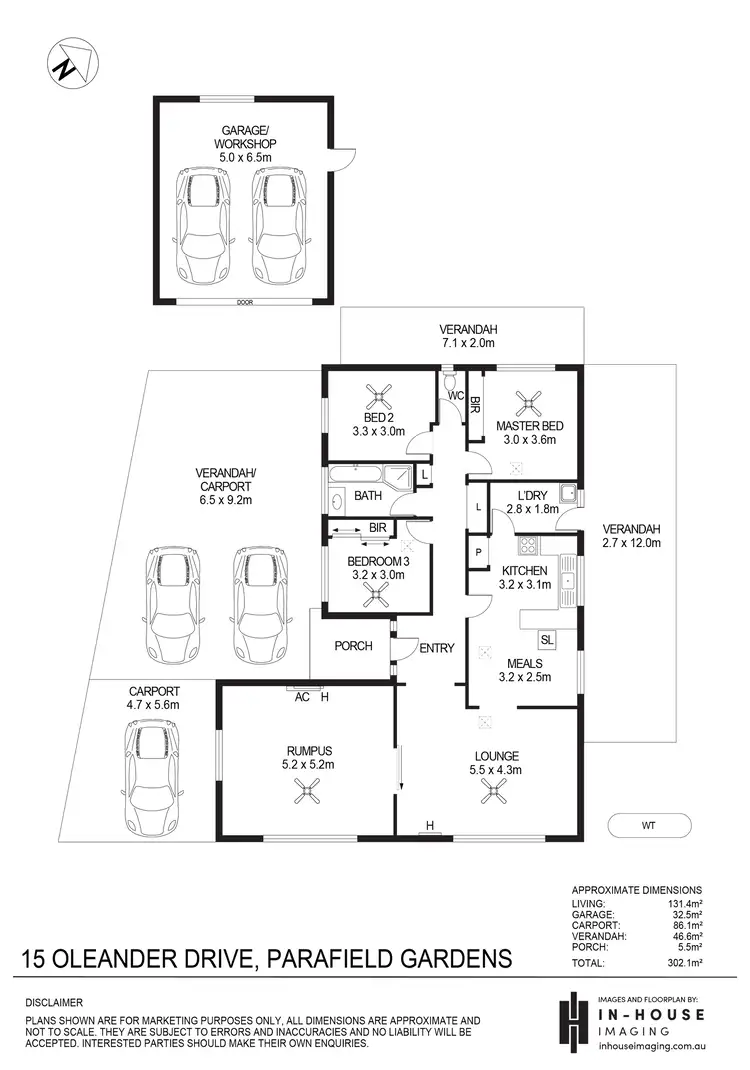 Floorplan of Homely house listing, 15 Oleander Drive, Parafield Gardens SA 5107