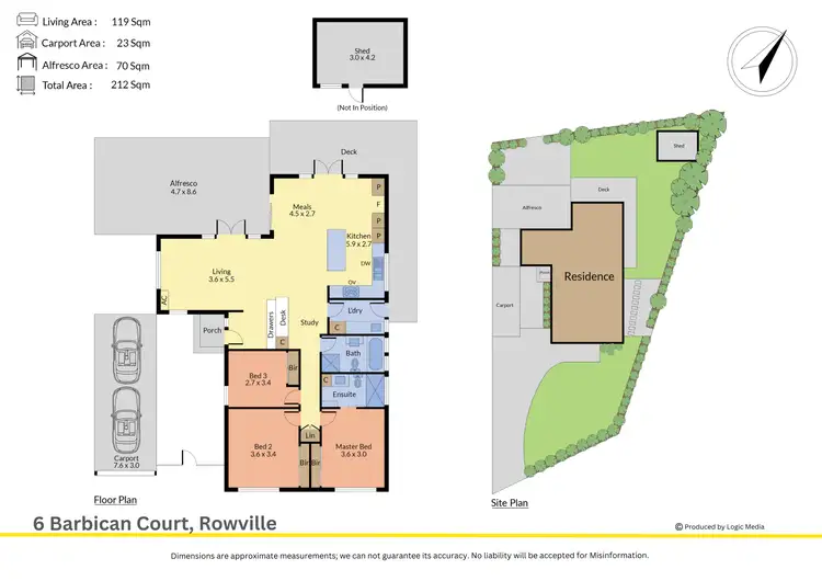Floorplan of Homely house listing, 6 Barbican Court, Rowville VIC 3178