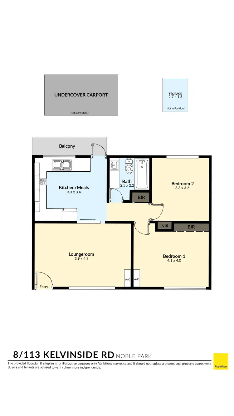 Floorplan of Homely unit listing, 8/113 Kelvinside Road, Noble Park VIC 3174