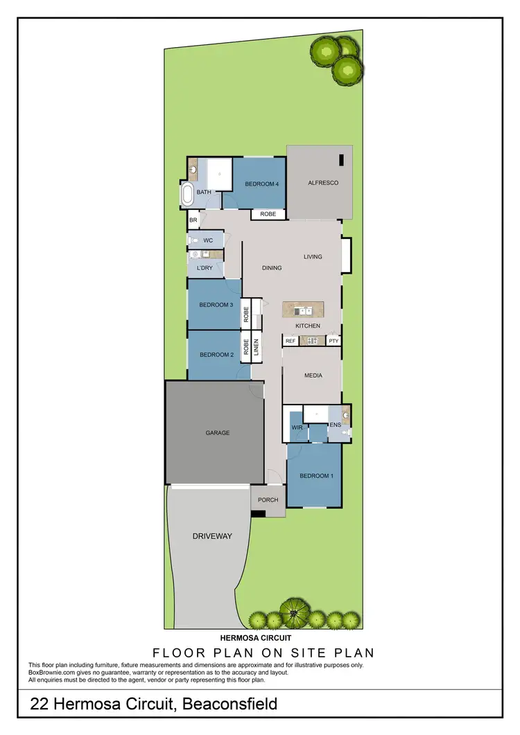 Floorplan of Homely house listing, 22 Hermosa Circuit, Beaconsfield QLD 4740
