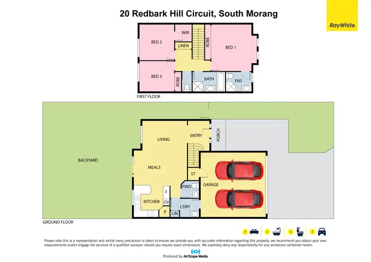 Floorplan of Homely townhouse listing, 20 Redbark Hill Circuit, South Morang VIC 3752
