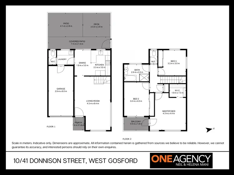 Floorplan of Homely townhouse listing, 10/41 Donnison Street West, West Gosford NSW 2250