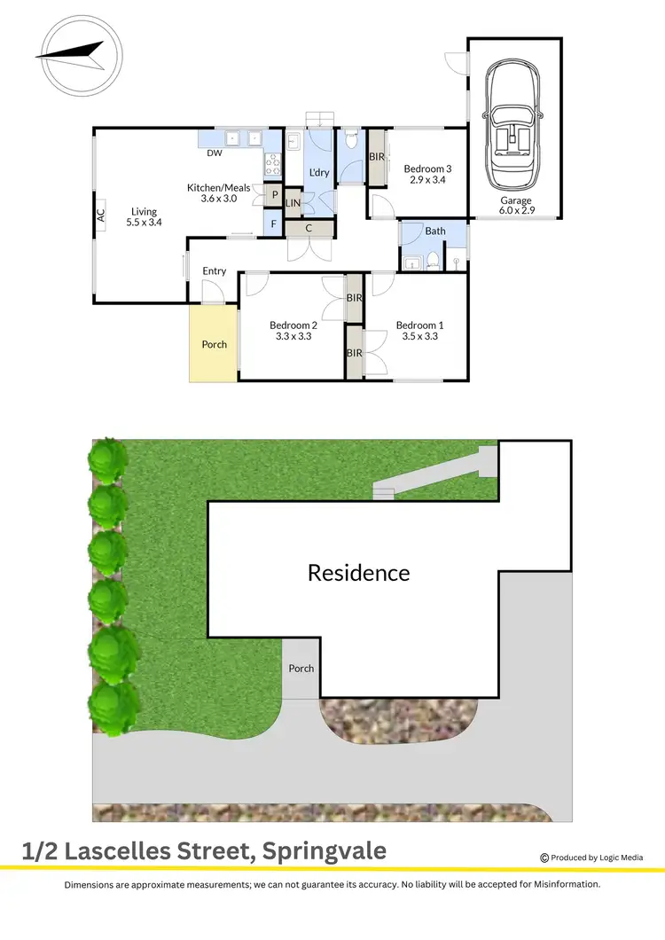 Floorplan of Homely unit listing, 1/2 Lascelles Street, Springvale VIC 3171
