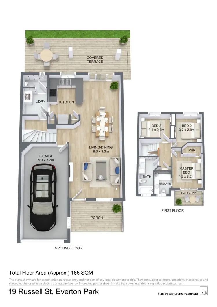 Floorplan of Homely townhouse listing, 23/19 Russell Street, Everton Park QLD 4053
