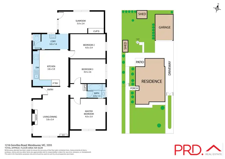 Floorplan of Homely house listing, 1216 Grevillea Road, Wendouree VIC 3355