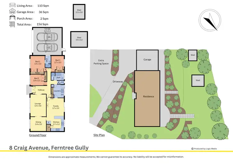 Floorplan of Homely house listing, 8 Craig Avenue, Ferntree Gully VIC 3156