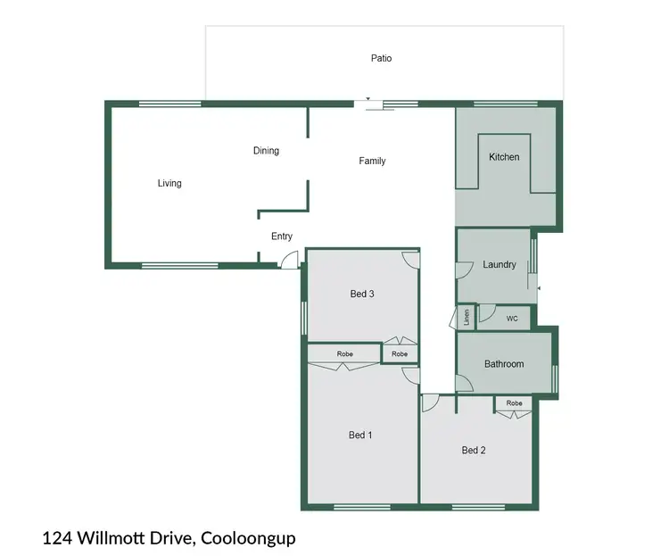 Floorplan of Homely house listing, 124 Willmott Drive, Cooloongup WA 6168