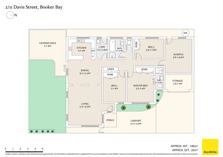 Floorplan of Homely villa listing, 2/11 Davis Street, Booker Bay NSW 2257