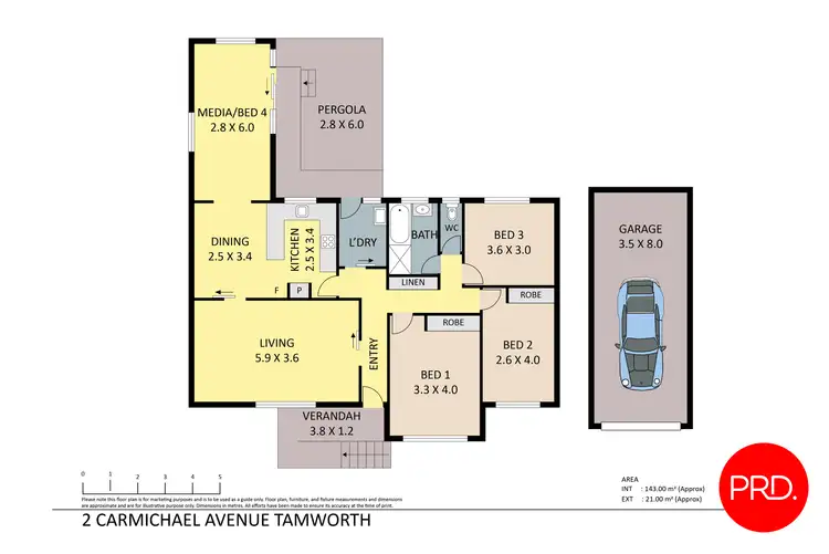 Floorplan of Homely house listing, 2 Carmichael Avenue, Tamworth NSW 2340