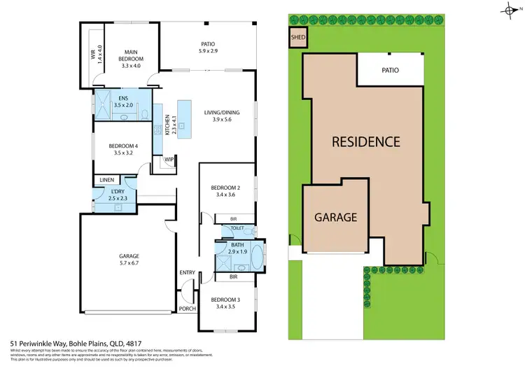 Floorplan of Homely house listing, 51 Periwinkle Way, Bohle Plains QLD 4817