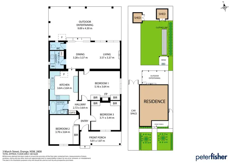 Floorplan of Homely house listing, 3 March Street, Orange NSW 2800