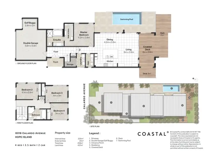 Floorplan of Homely house listing, 6016 Calardo Avenue, Hope Island QLD 4212