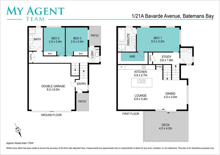 Floorplan of Homely house listing, 1/21A Bavarde Avenue, Batemans Bay NSW 2536