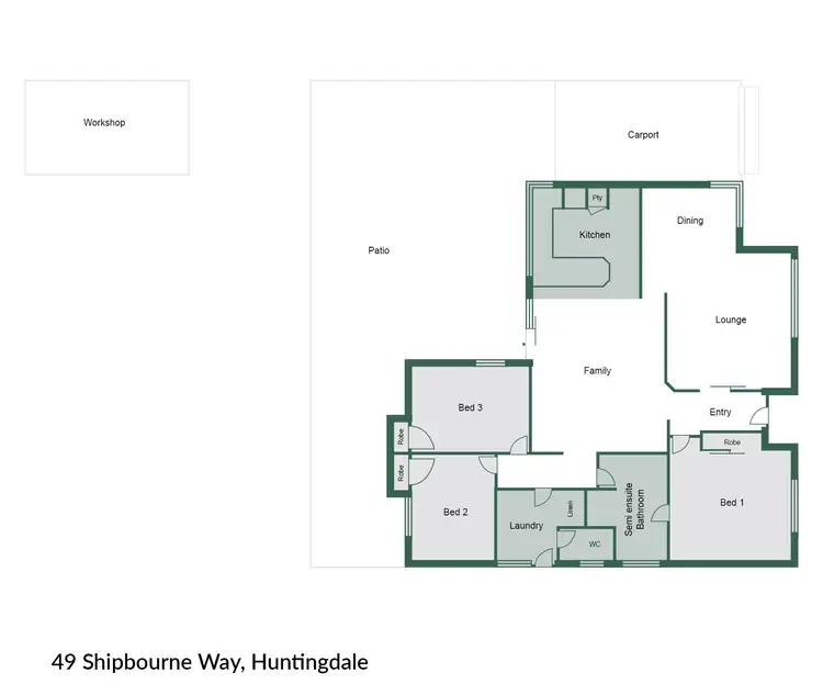 Floorplan of Homely house listing, 49 Shipbourne Way, Huntingdale WA 6110
