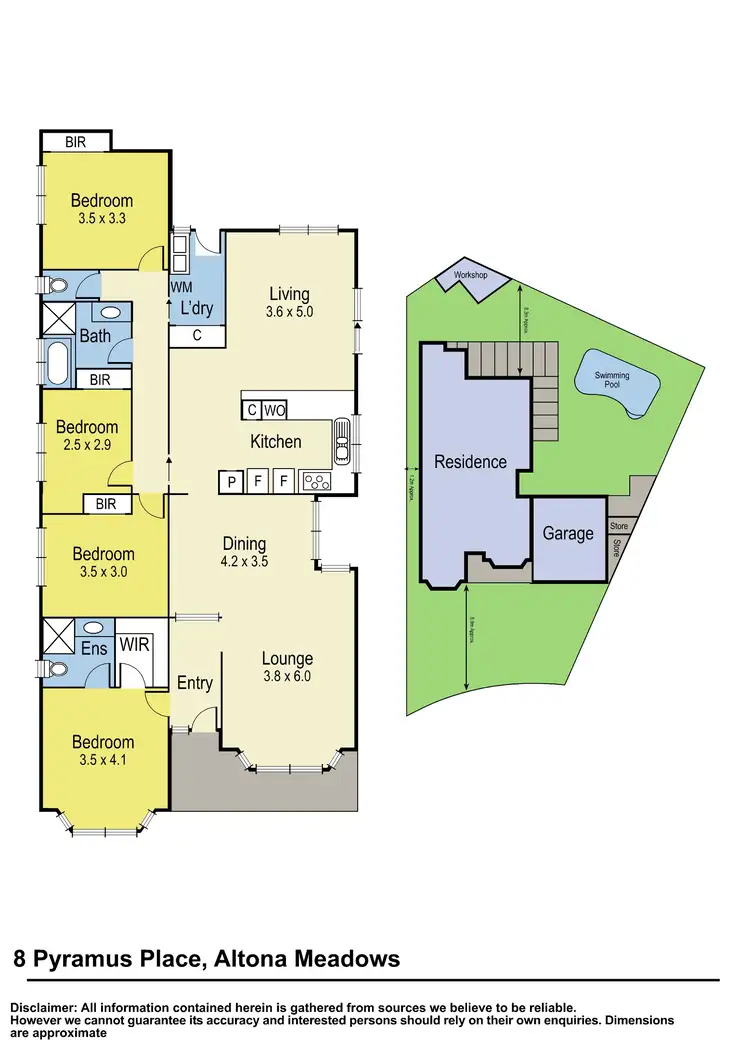 Floorplan of Homely house listing, 8 Pyramus Place, Altona Meadows VIC 3028