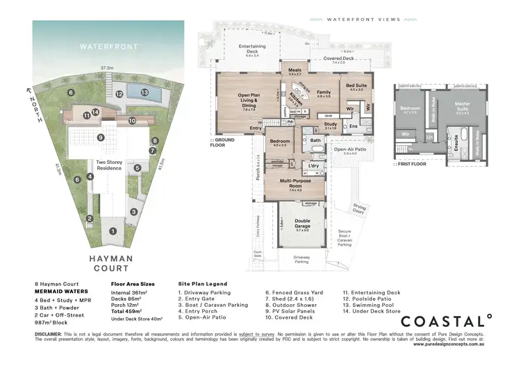 Floorplan of Homely house listing, 8 Hayman Court, Mermaid Waters QLD 4218
