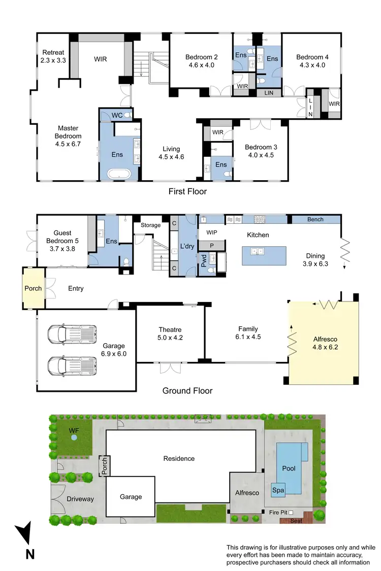 Floorplan of Homely house listing, 5 Rose Avenue, Glen Waverley VIC 3150