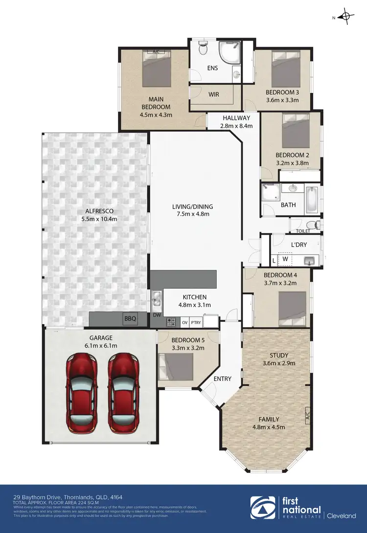 Floorplan of Homely house listing, 29 Baythorn Drive, Thornlands QLD 4164