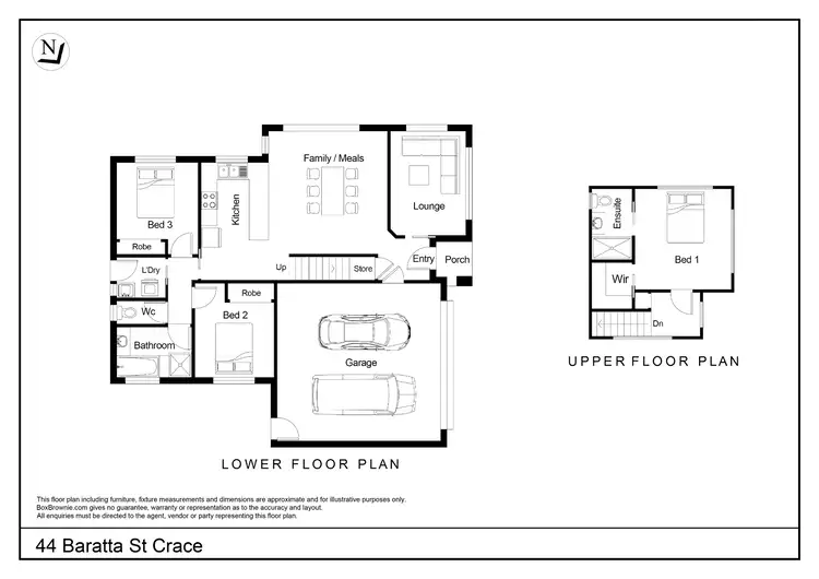 Floorplan of Homely house listing, 44 Baratta Street, Crace ACT 2911