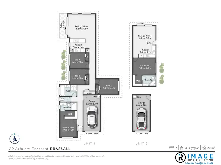 Floorplan of Homely semi-detached listing, 69 Arburry Crescent, Brassall QLD 4305