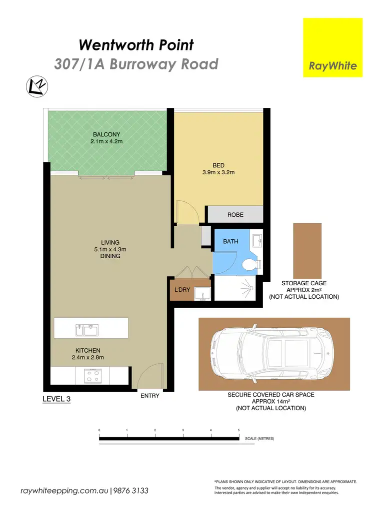 Floorplan of Homely apartment listing, 307/1A Burroway Road, Wentworth Point NSW 2127