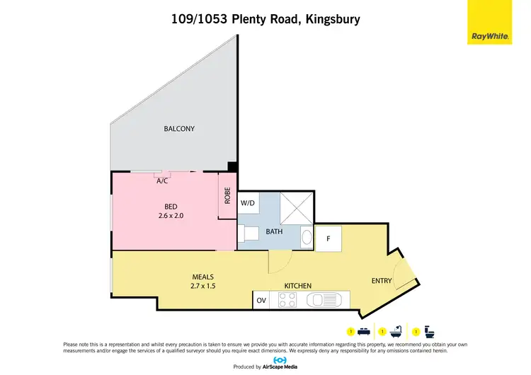 Floorplan of Homely apartment listing, 109/1053 Plenty Road, Kingsbury VIC 3083